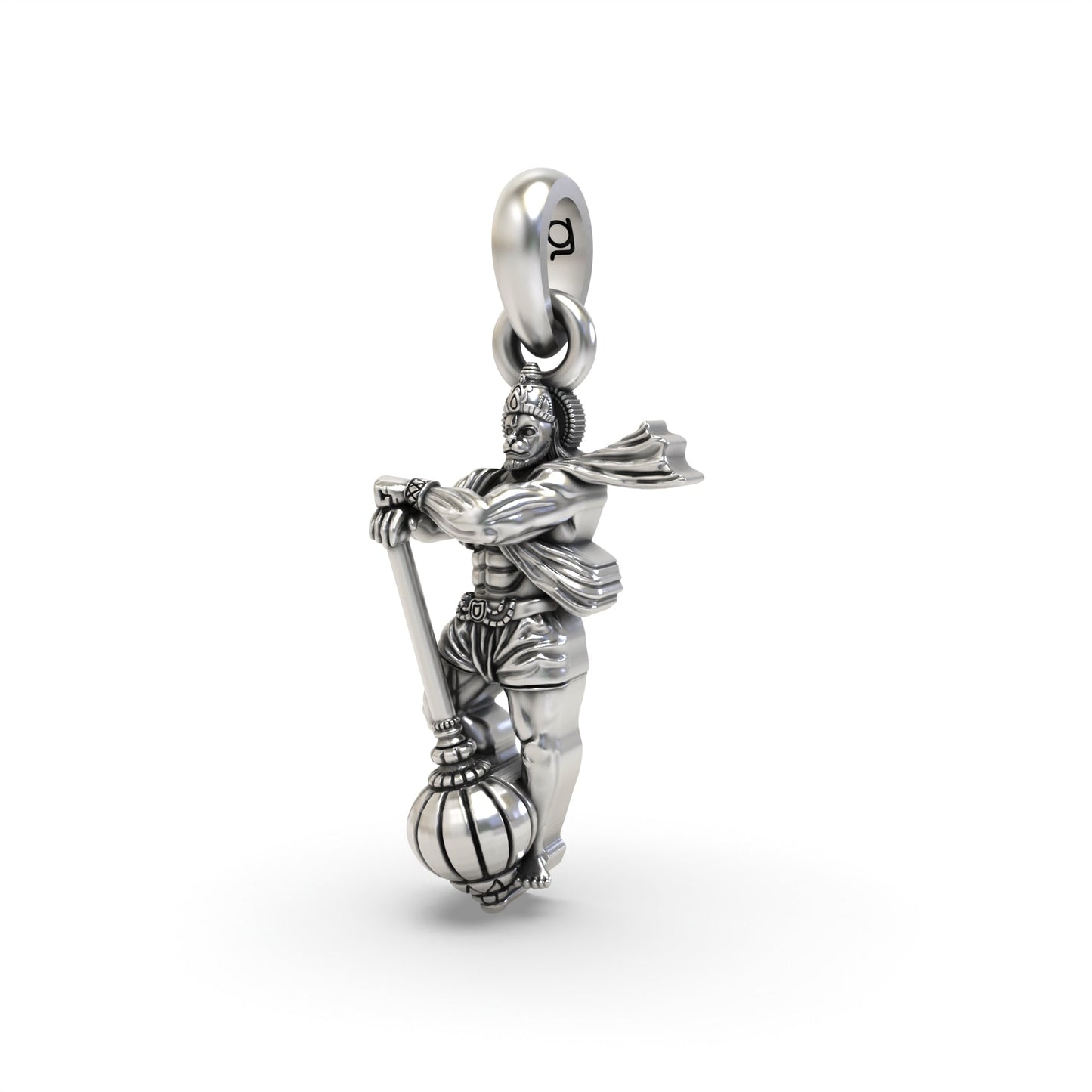 Standing Hanumanji 925 Silver Pendant
