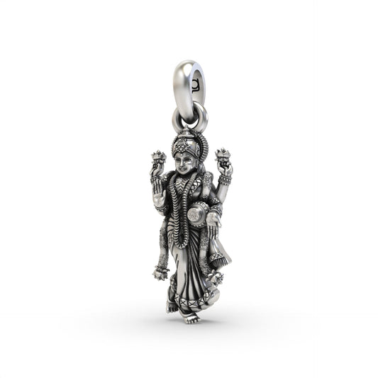 Standing Lakshmi Maa 925 Silver Pendant