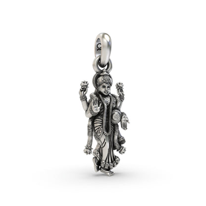 Standing Lakshmi Maa 925 Silver Pendant
