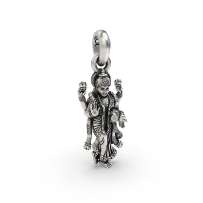 Standing Lakshmi Maa 925 Silver Pendant