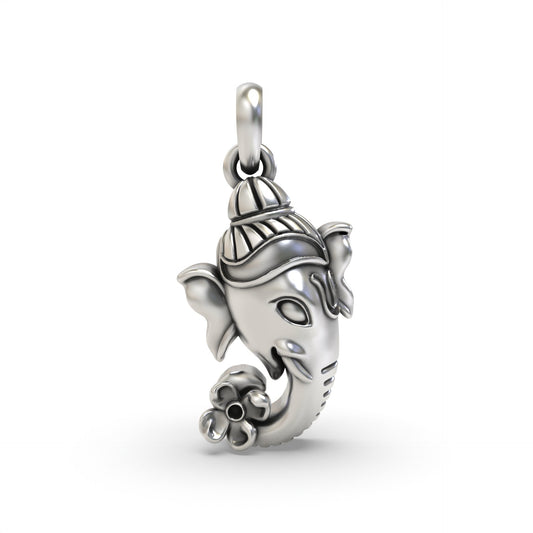 Ganesh Face 925 Silver Pendant