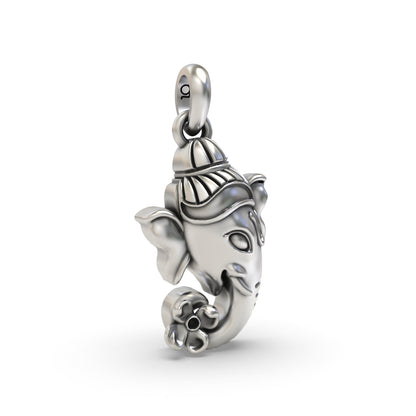 Ganesh Face 925 Silver Pendant