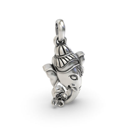 Ganesh Face 925 Silver Pendant