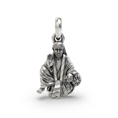 Shirdi Sai Baba 925 Silver Pendant