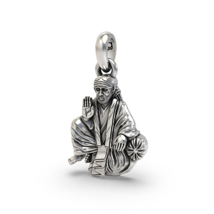 Shirdi Sai Baba 925 Silver Pendant
