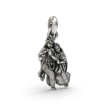 Radha Krishna 925 Silver Pendant