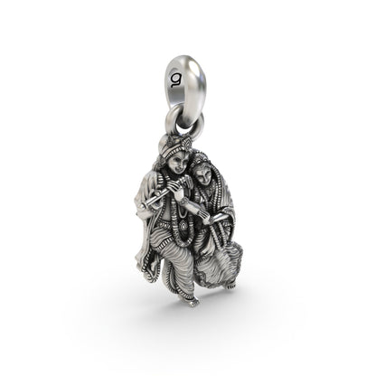 Radha Krishna 925 Silver Pendant