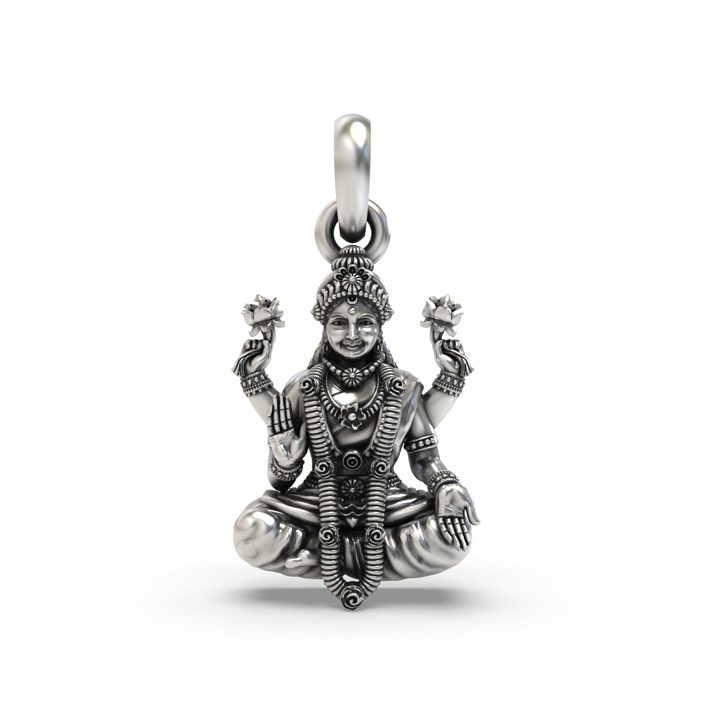 Lakshmi 925 Silver Pendant – Invoking Prosperity & Blessings