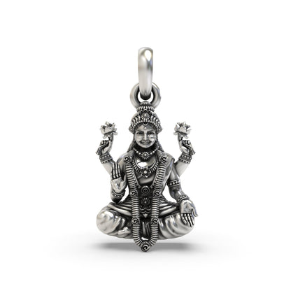 Lakshmi 925 Silver Pendant – Invoking Prosperity & Blessings
