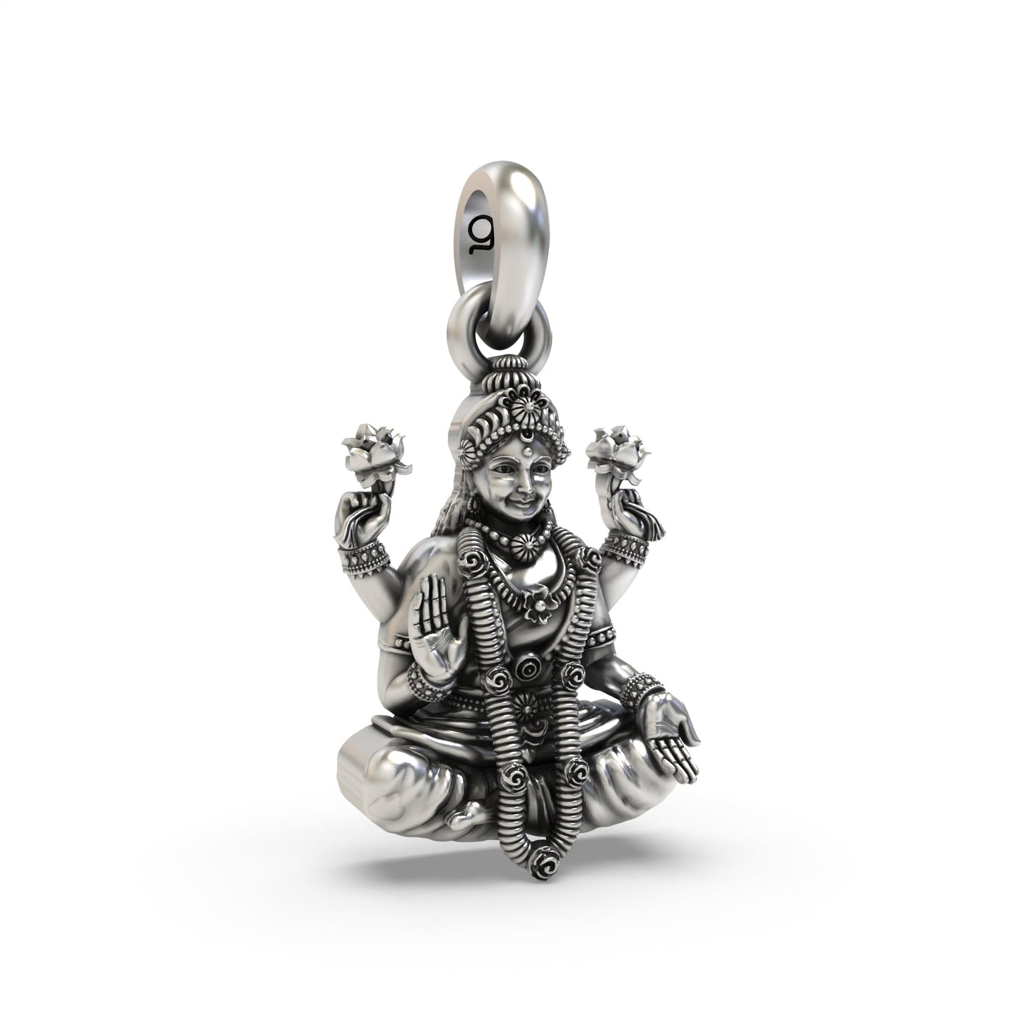Lakshmi 925 Silver Pendant – Invoking Prosperity & Blessings