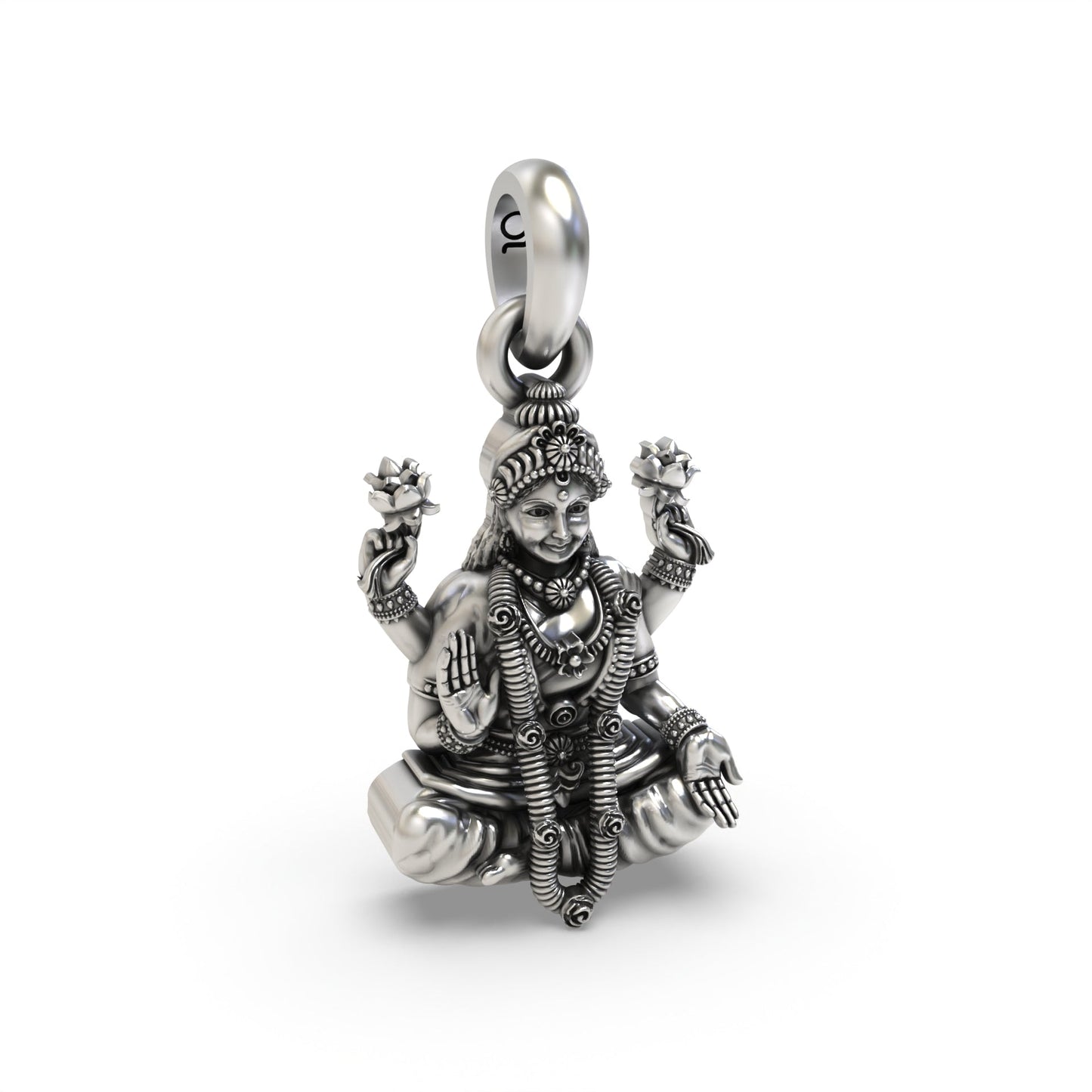 Lakshmi 925 Silver Pendant – Invoking Prosperity & Blessings