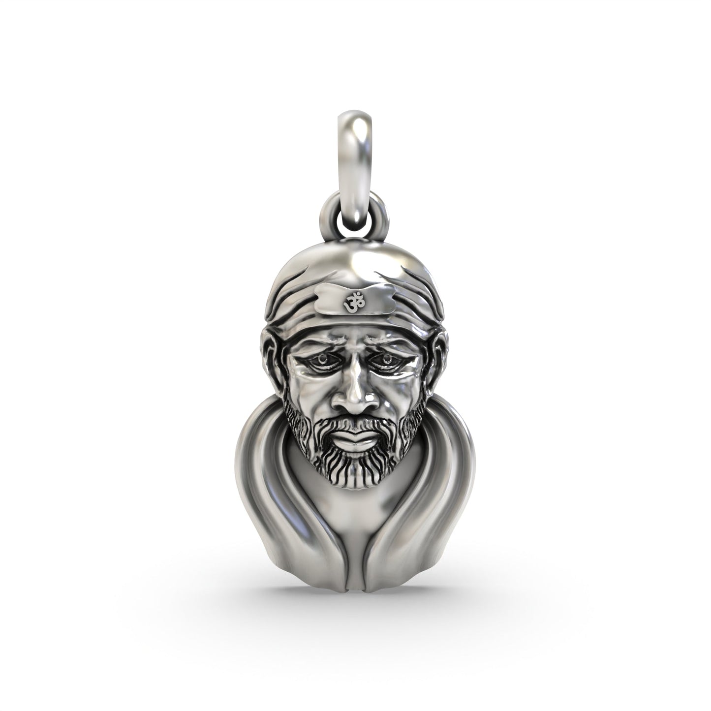 Sai Baba Face 925 Silver Pendant