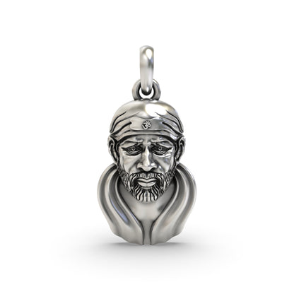Sai Baba Face 925 Silver Pendant