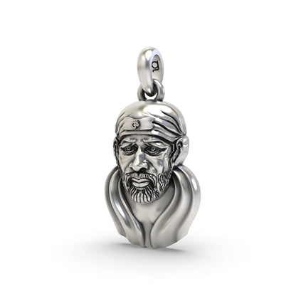 Sai Baba Face 925 Silver Pendant