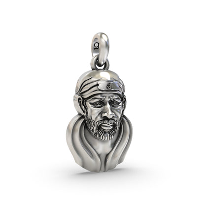 Sai Baba Face 925 Silver Pendant