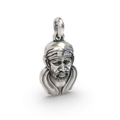 Sai Baba Face 925 Silver Pendant