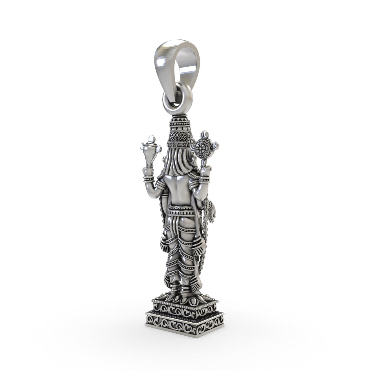 925 silver Balaji pendant for devotional wear,