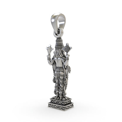 925 silver Balaji pendant for devotional wear,