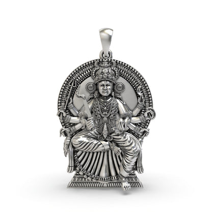 Kodungallur Bhagavathy Amma 925 Silver Pendant