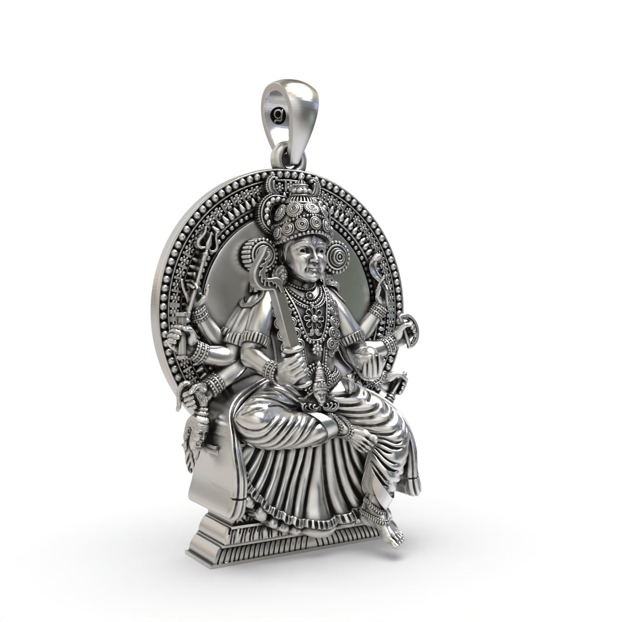 Kodungallur Bhagavathy Amma 925 Silver Pendant