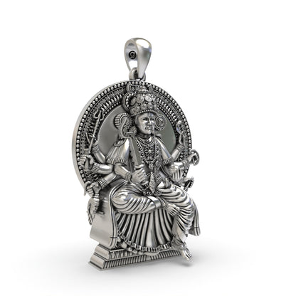 Kodungallur Bhagavathy Amma 925 Silver Pendant