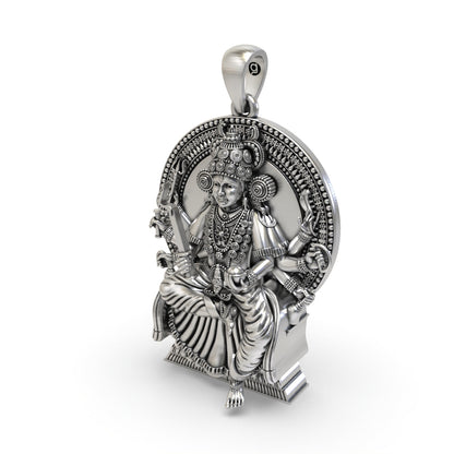 Kodungallur Bhagavathy Amma 925 Silver Pendant