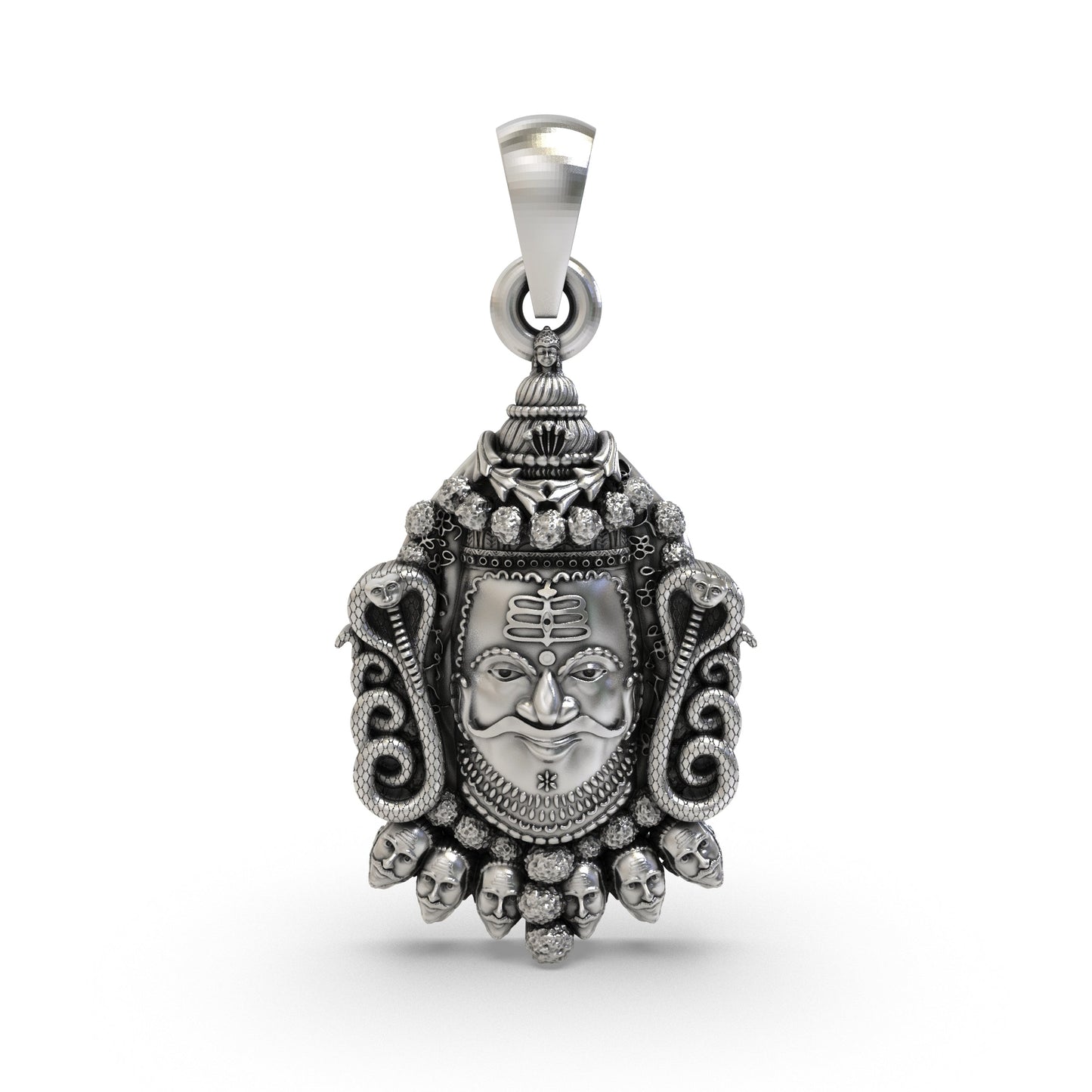 Ujjain Mahakal Mahakaleshwar 925 Silver Pendant