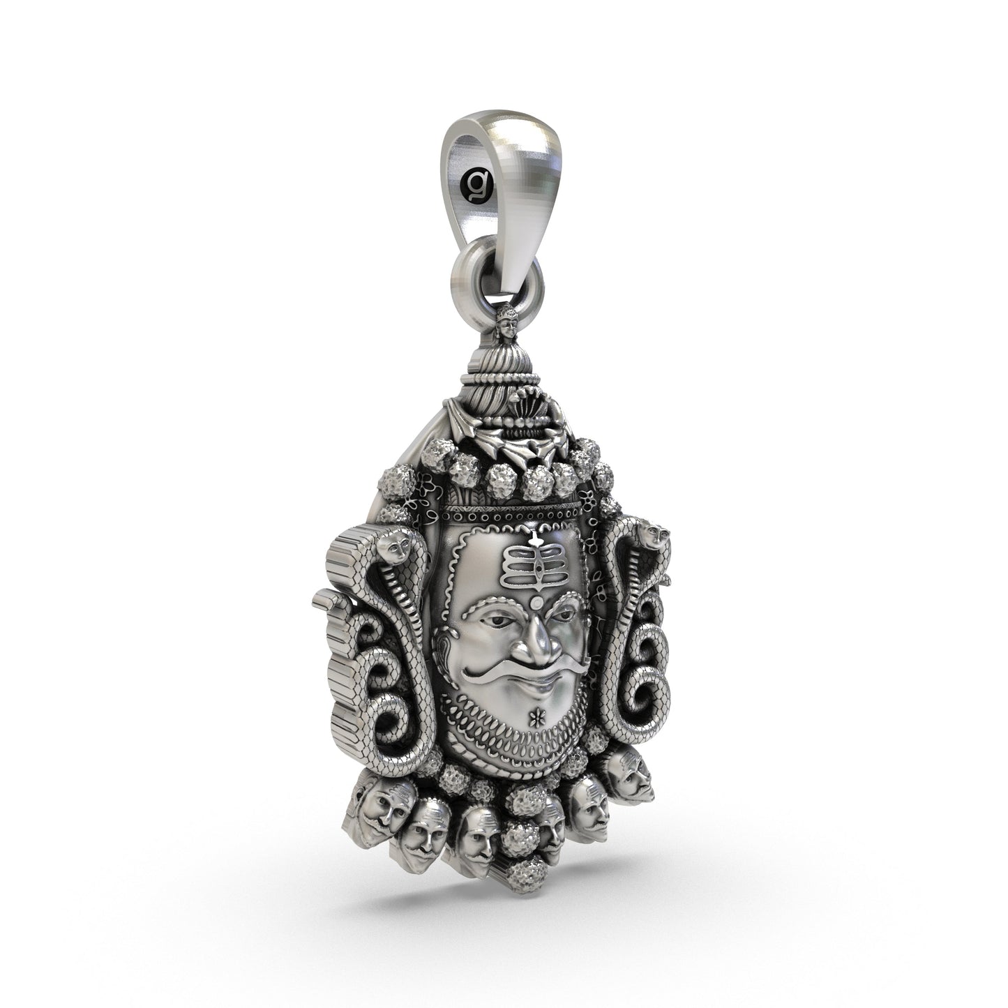 Ujjain Mahakal Mahakaleshwar 925 Silver Pendant