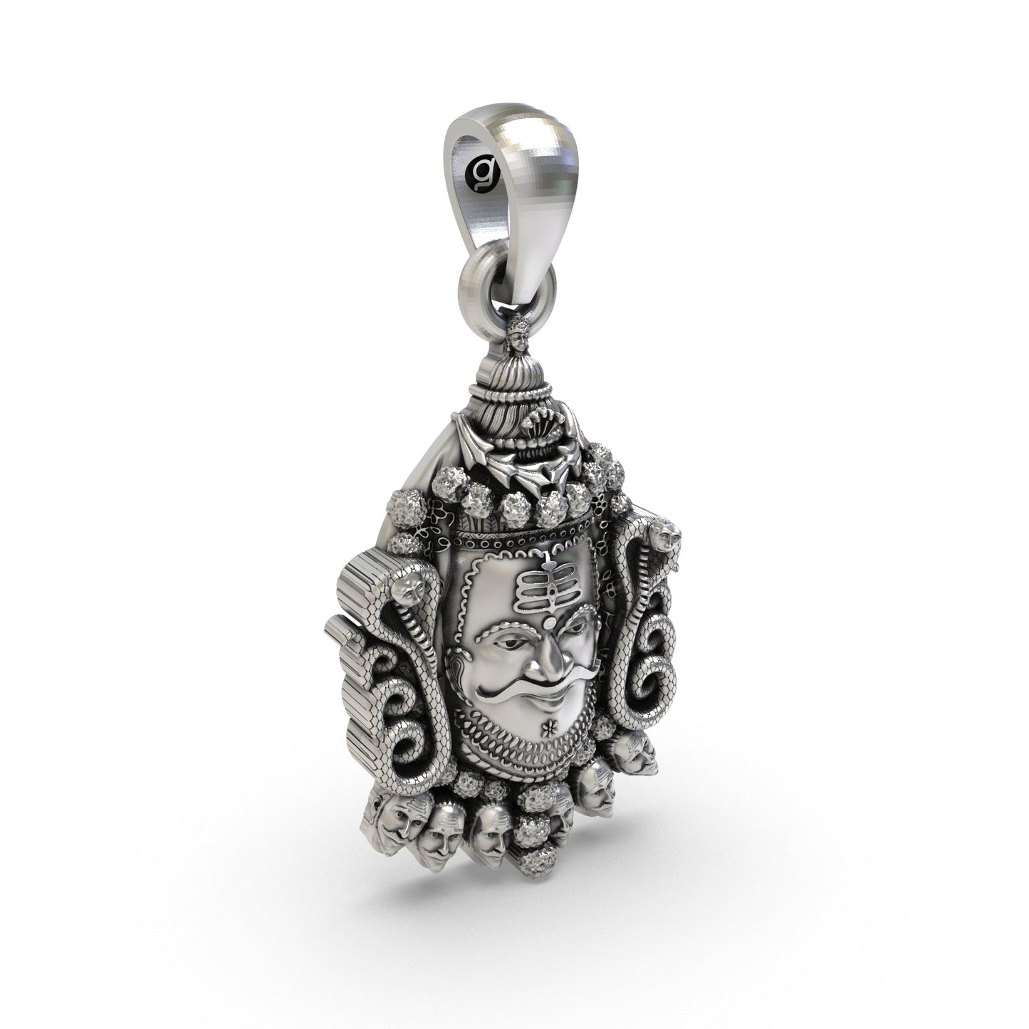 Ujjain Mahakal Mahakaleshwar 925 Silver Pendant