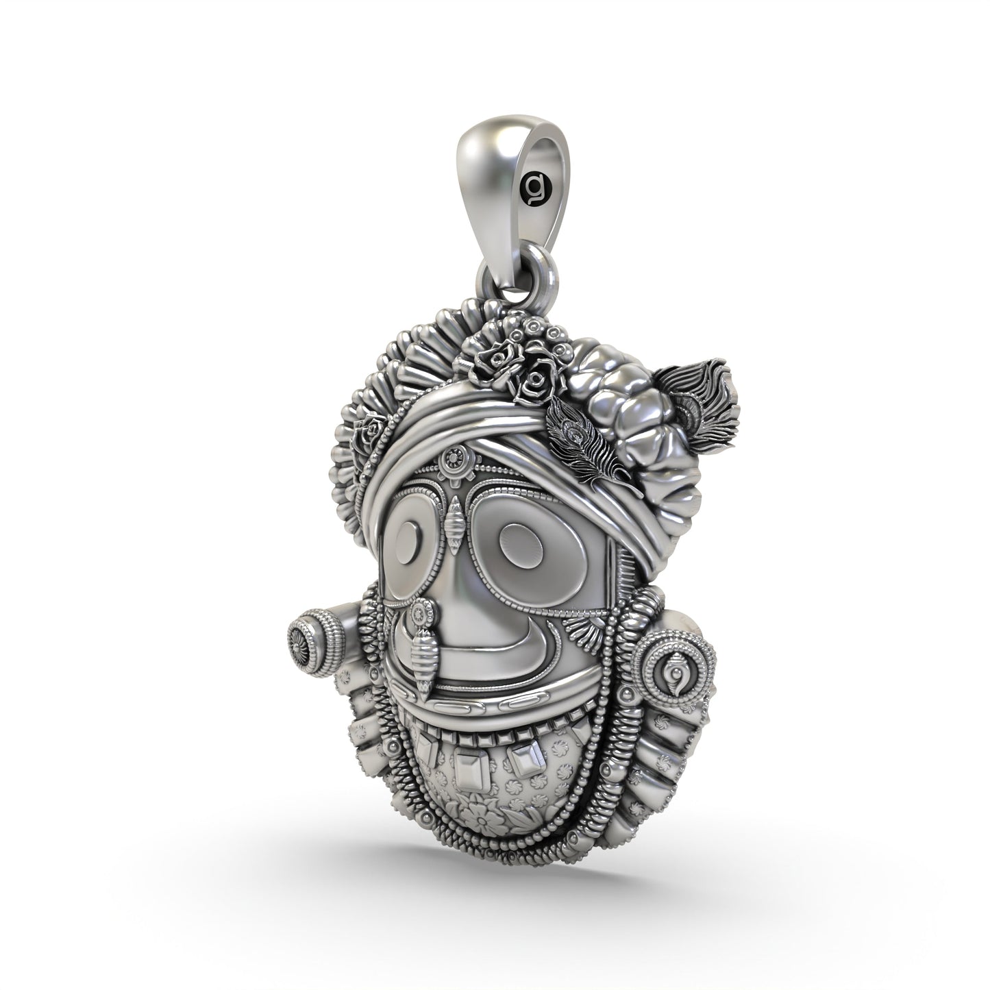 Lord Jagannath 925 Silver Pendant