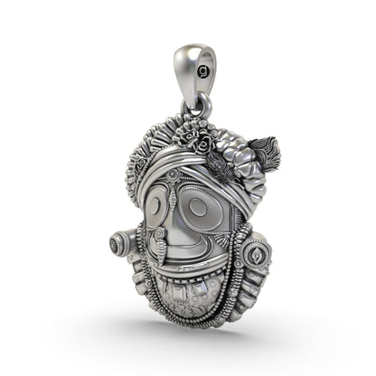 Lord Jagannath 925 Silver Pendant