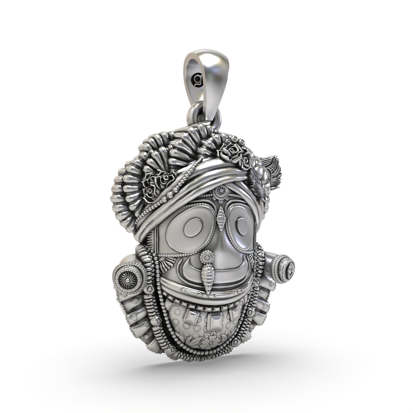 Lord Jagannath 925 Silver Pendant