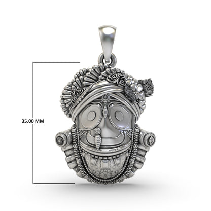 Lord Jagannath 925 Silver Pendant