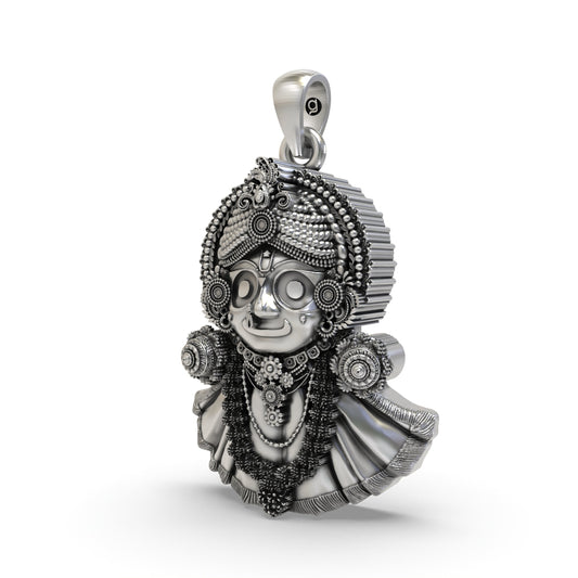 925 Silver Jagannath Pendant – Lord Jagannath Devotional Silver Jewelry