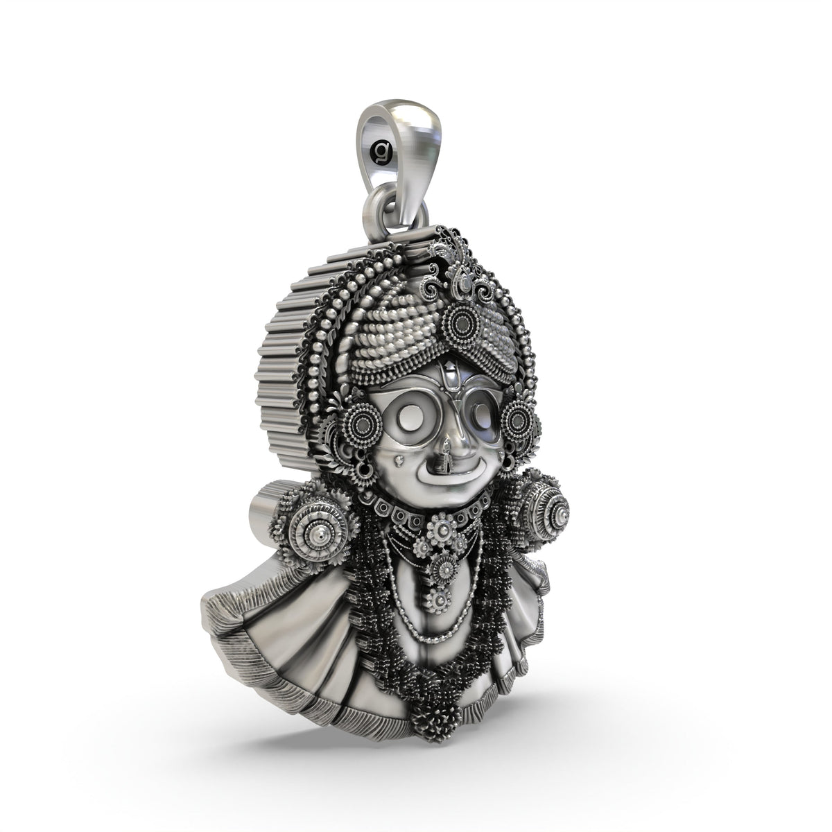 925 Silver Jagannath Pendant – Lord Jagannath Devotional Silver Jewelry
