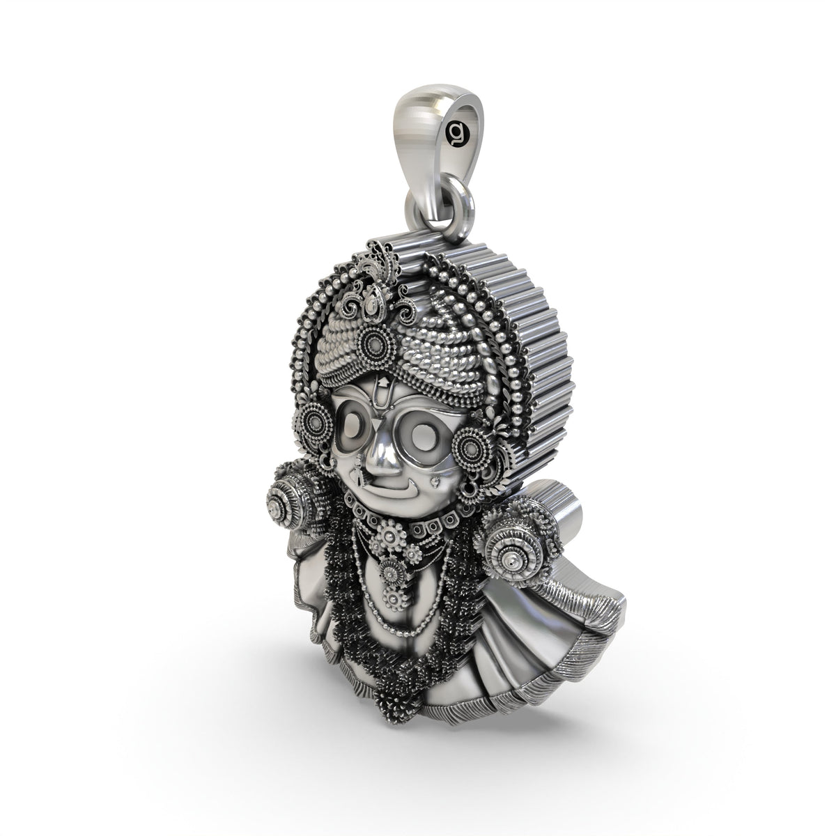925 Silver Jagannath Pendant – Lord Jagannath Devotional Silver Jewelry
