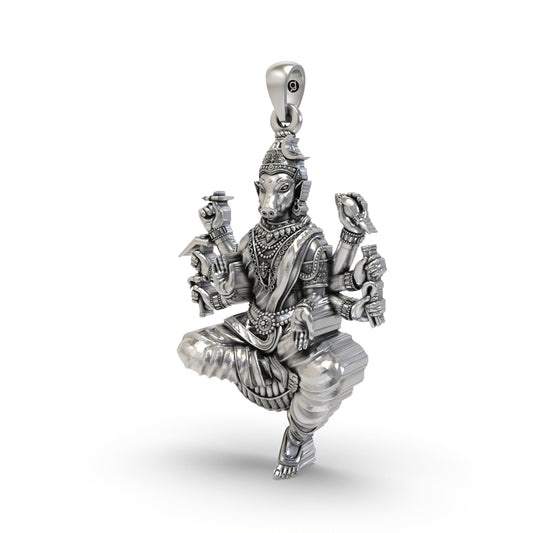 Sacred Varahi Devi 925 Silver Pendant