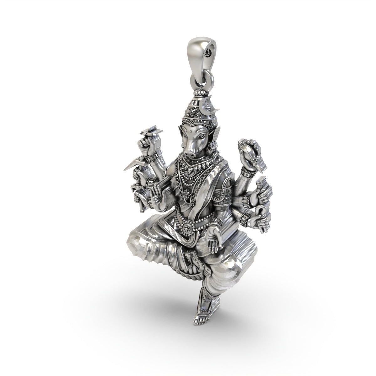 Sacred Varahi Devi 925 Silver Pendant
