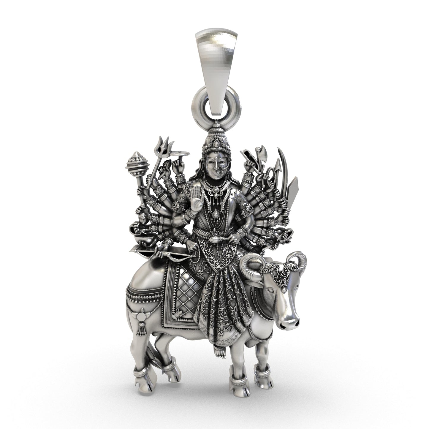 Divine Vihat Maa 925 Silver Pendant