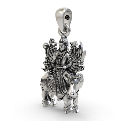 Divine Vihat Maa 925 Silver Pendant