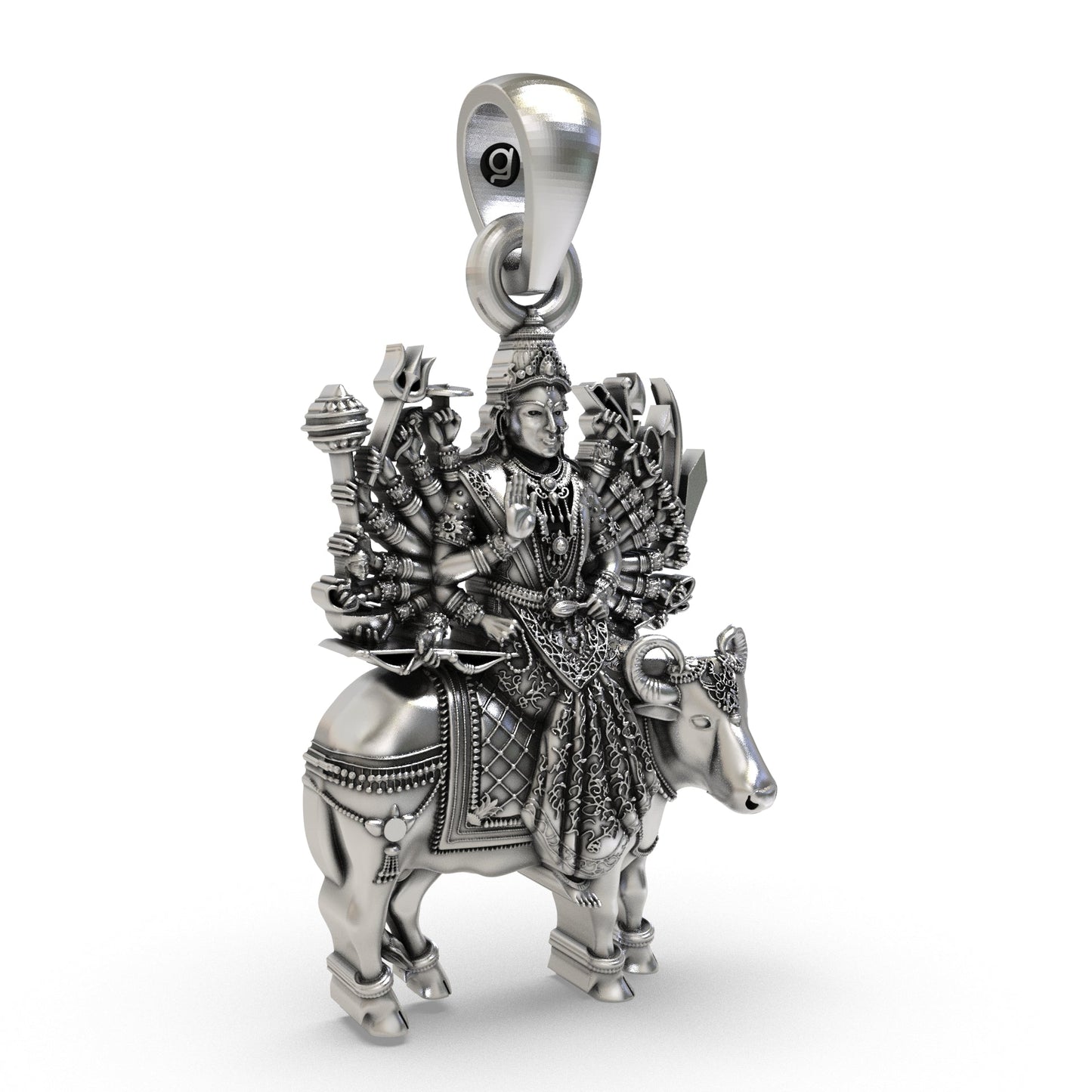 Divine Vihat Maa 925 Silver Pendant