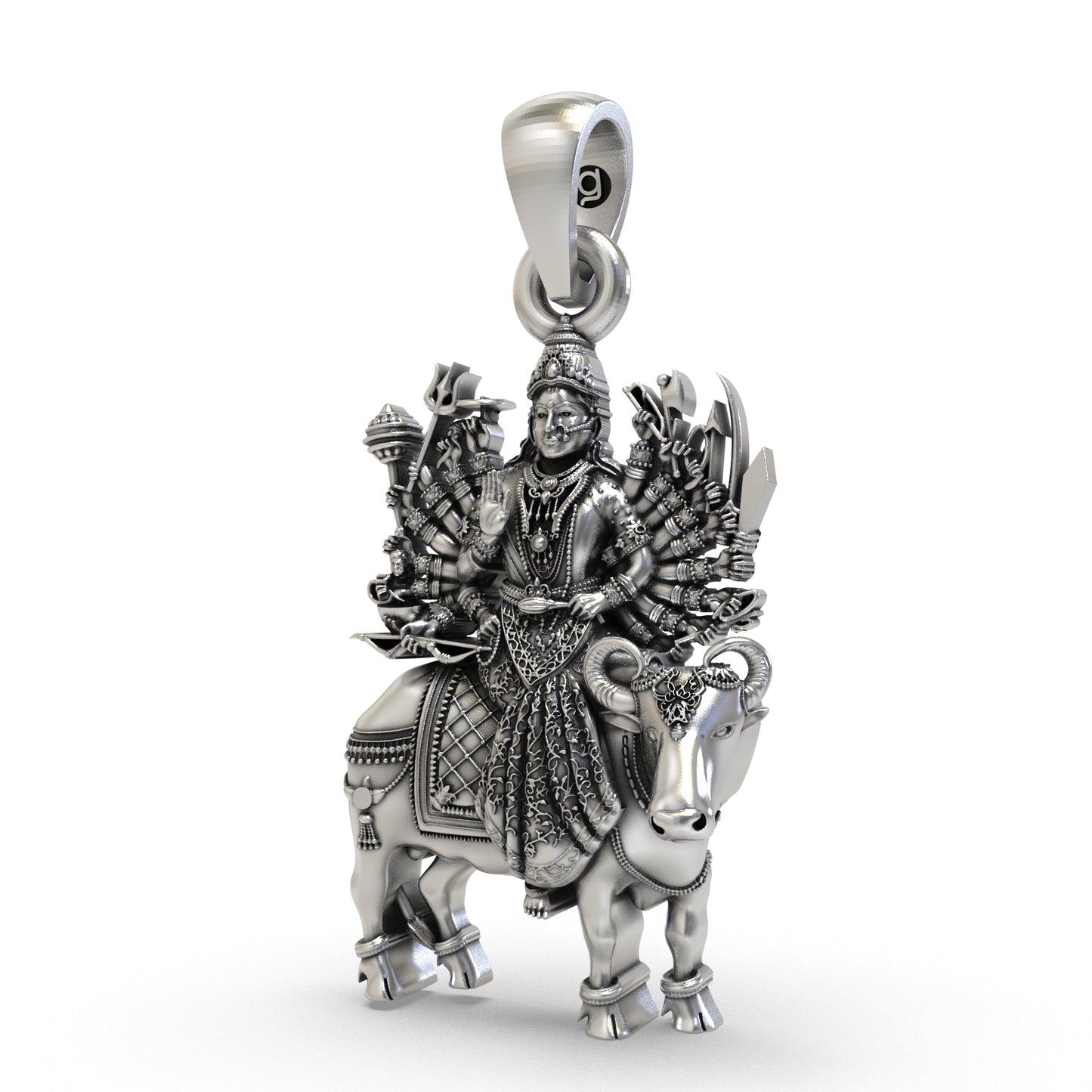 Divine Vihat Maa 925 Silver Pendant