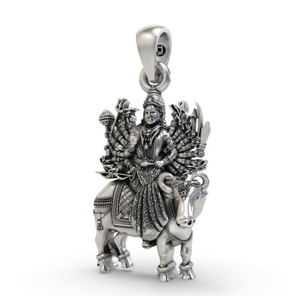 Divine Vihat Maa 925 Silver Pendant