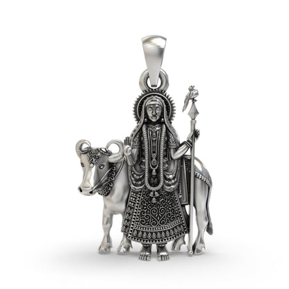 Divine Pithad Maa 925 Silver Pendant