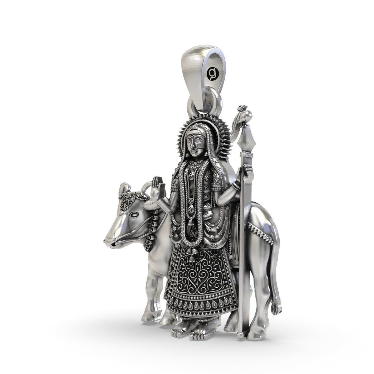 Divine Pithad Maa 925 Silver Pendant