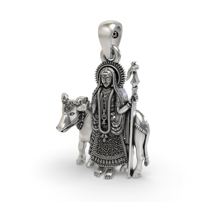 Divine Pithad Maa 925 Silver Pendant