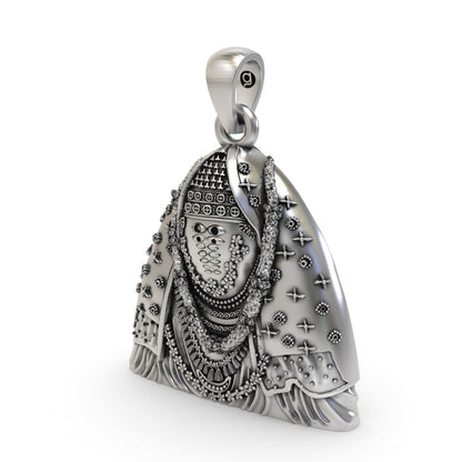 Divine Ashapura Mata 925 Silver Pendant