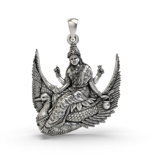 Divine Brahmani Maa 925 Silver Pendant