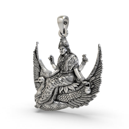Divine Brahmani Maa 925 Silver Pendant