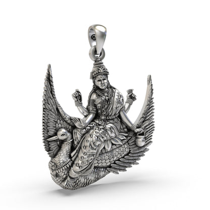 Divine Brahmani Maa 925 Silver Pendant